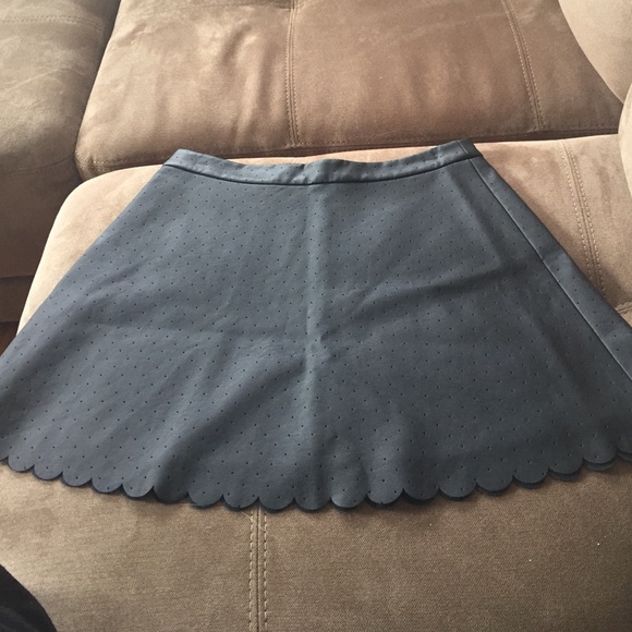 Club Monaco leather skirt