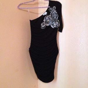 Black cocktail dress