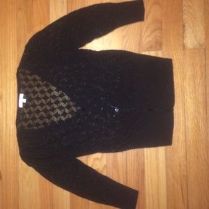 Black cropped sweater
