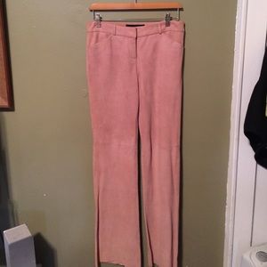 Suede pants