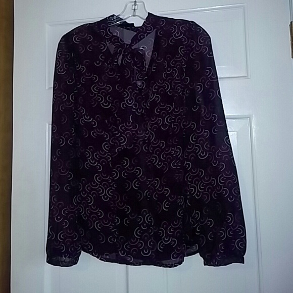 Apt.9 Sheer Pattern Blouse w Tank