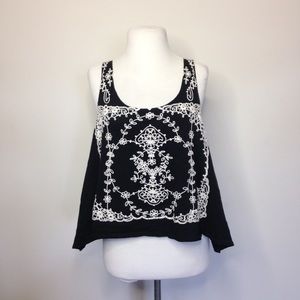 Free People Embroidered Tank