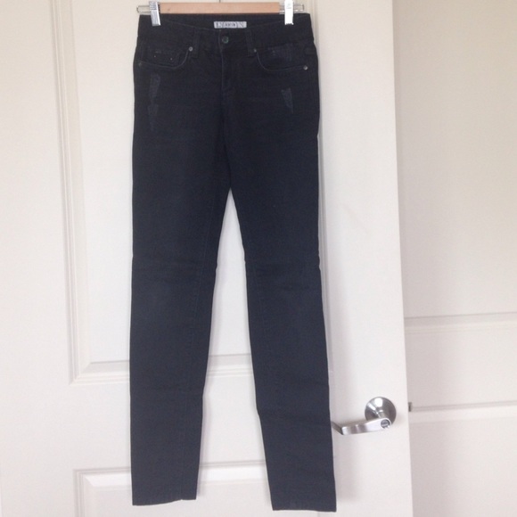 Joe's jeans Black slightly distressed