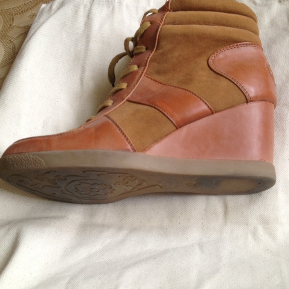 Hitop hidden wedge Isabel Marant Inspired sneakers - Picture 4 of 4