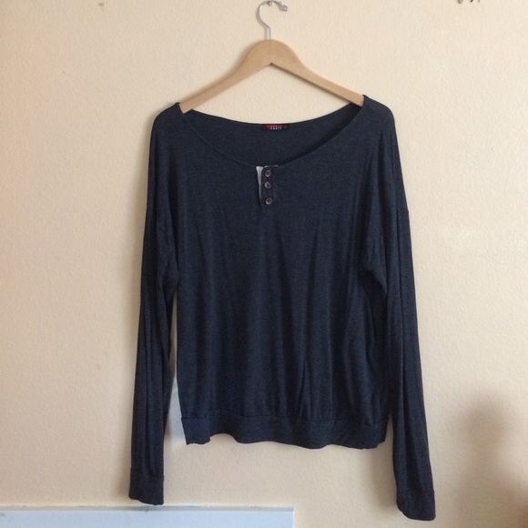 Charcoal Gray Henley