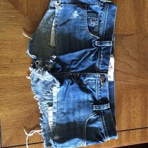 Hollister jean shorts