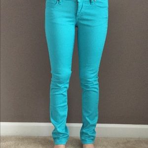 Robin egg blue skinny pants