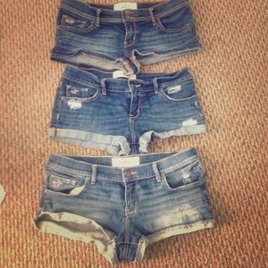 3 new pairs of hollister shorts