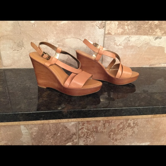 Leather Wedges Banana republic