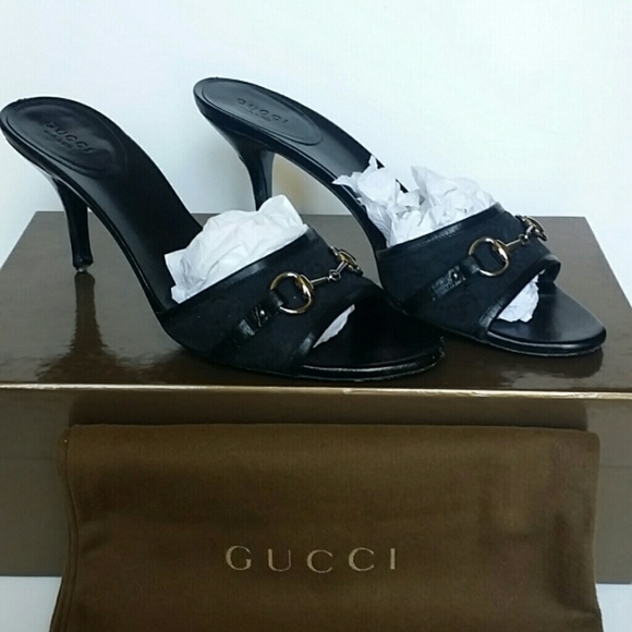 GUCCI Horsebit (Black) Slip on Pumps