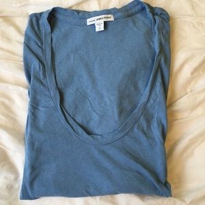 Super soft James Perse blue short sleeved shirt