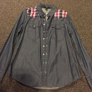 Jean button up