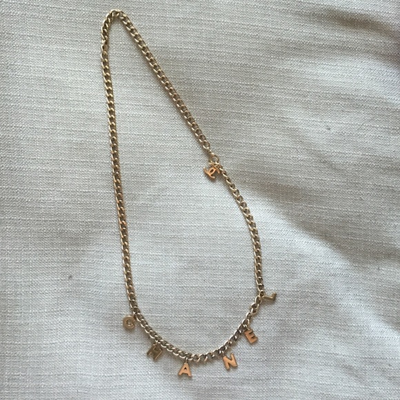 Chanel Vintage letter belt/necklace