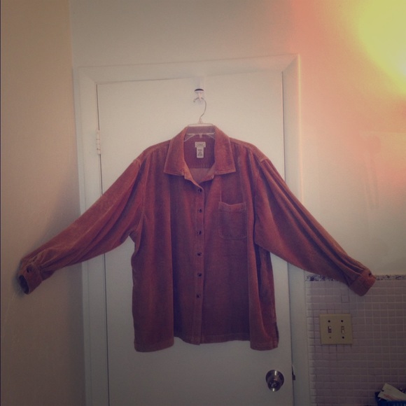 Women's L.L. Bean 3X corduroy big shirt