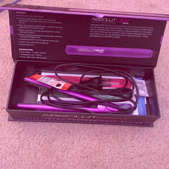 absolute heat miniature flat iron