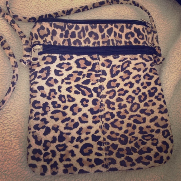 Soft leather cheetah print bag