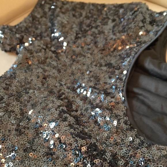 Crop sequin grey top - Picture 3 of 3