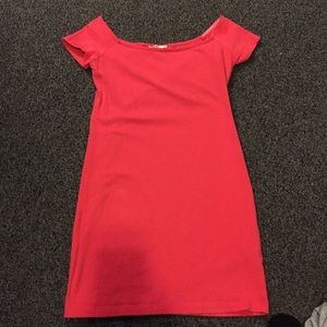 Salmon colored dress