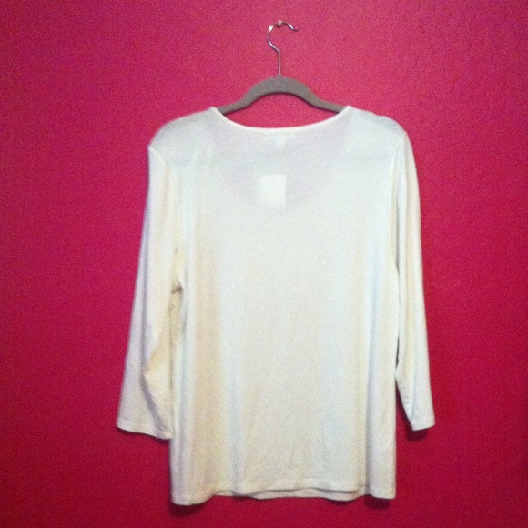 Calvin Klein White Nailhead Tunic Top - Picture 3 of 3