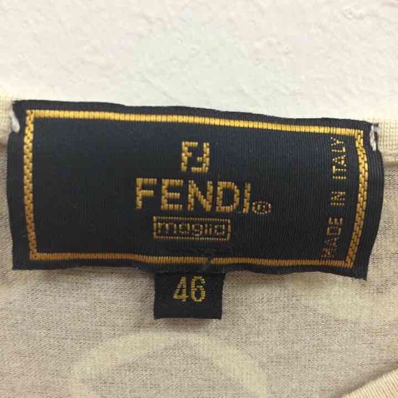 ♥️Fendi Cotton/Spandex Top - Picture 3 of 3