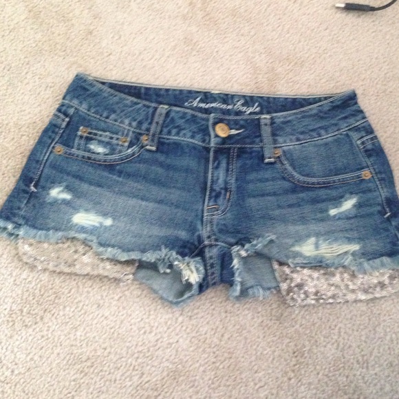 Brand new American Eagle sparkle pocket shorts!