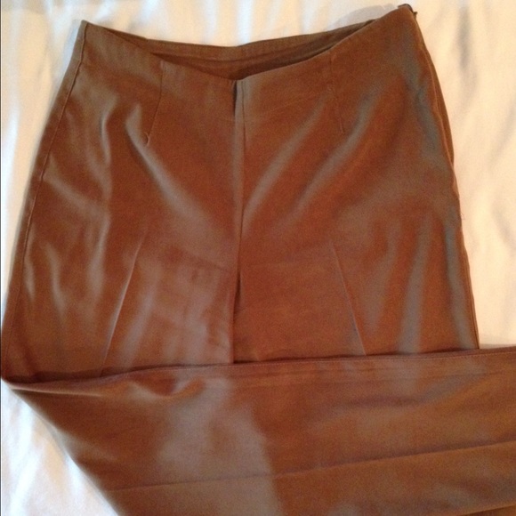 Cinnamon silky slacks for work or play!