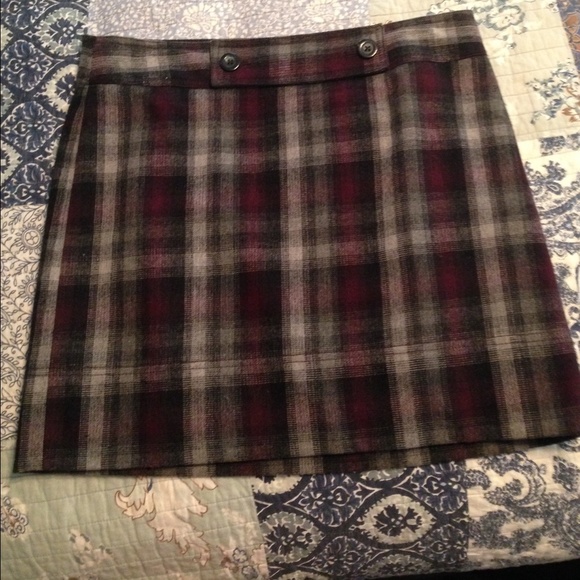 Ann Taylor Wool Plaid Shirt