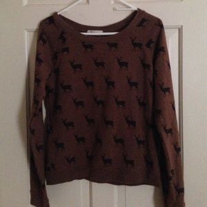 Moose print sweater