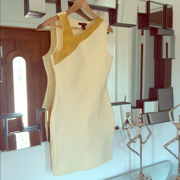 Cream and Gold Gorgeous Dress
