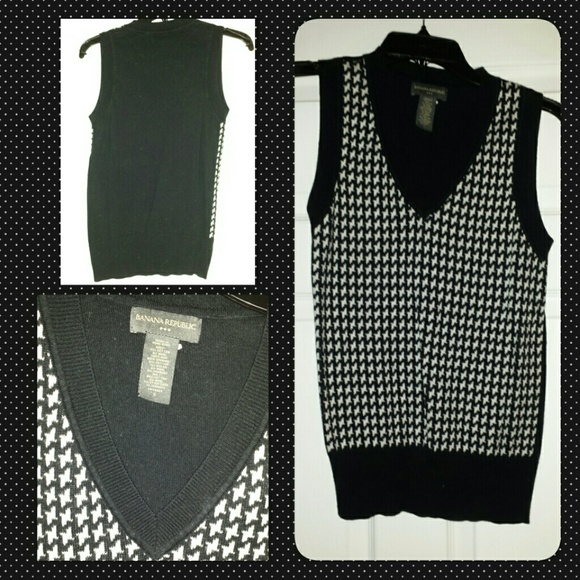 Banana Republic Houndstooth Vest