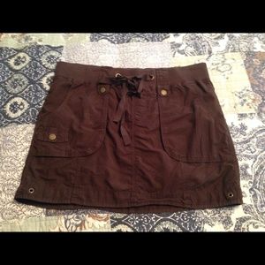 Old Navy Brown Cargo Mini Skirt