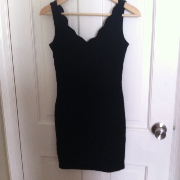 ASOS scalloped bodycon dress