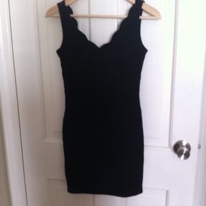 ASOS scalloped bodycon dress