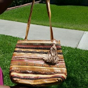 1hr only Sharif couture handbag leather with snak