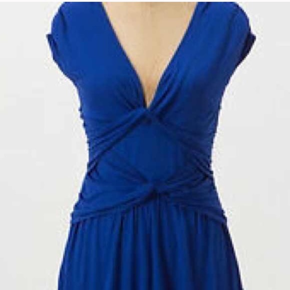 Anthropologie stretch cobalt top