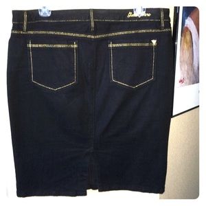 5 pocket Guess Denim Jean Skirt