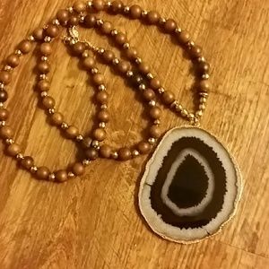 Betsy Pittard brown necklace