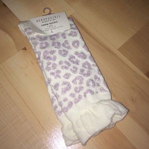 Aeropostale cheetah crew socks