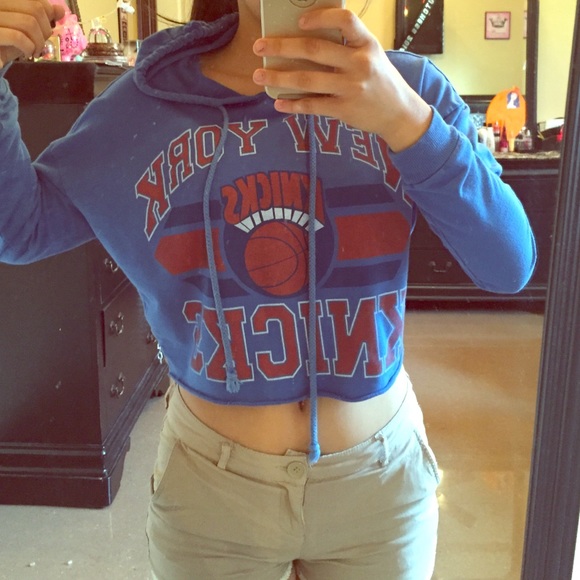 New York Knicks Crop hoodie