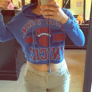 New York Knicks Crop hoodie
