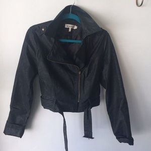 Vegan MUR MUR crop moto jacket