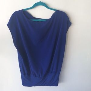 Express Silky Cobalt blue blouse