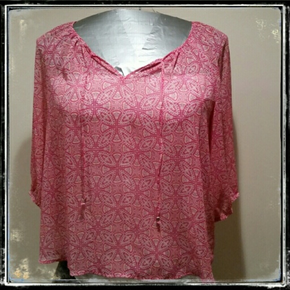 Sheer Peasant Top