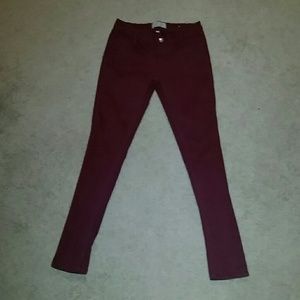 Burgundy Rue21 Skinny Jeans