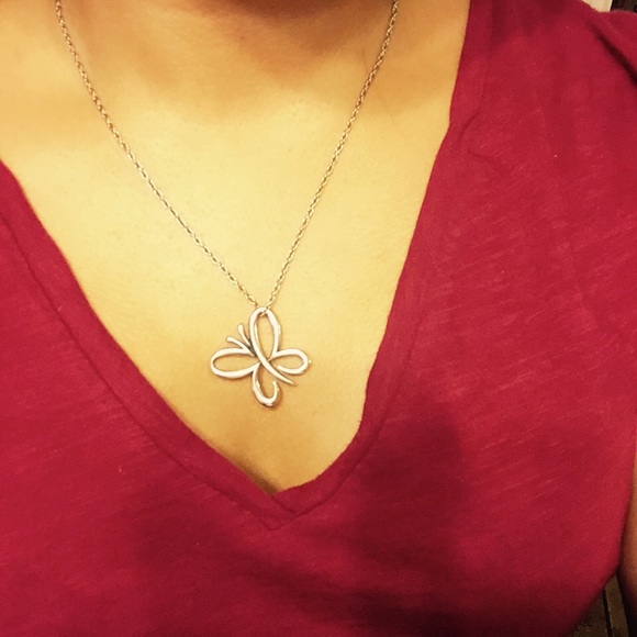 James Avery Butterfly pendent & chain
