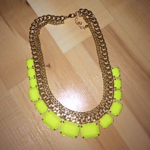 Forever 21 neon statement necklace