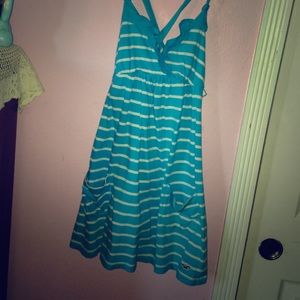 Blue and white stripped summer dress!