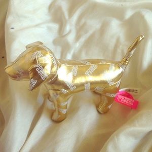 Victoria's Secret new gold metallic dog