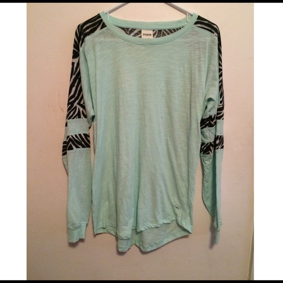 Victoria Secret ( Pink ) Zebra print long sleeve