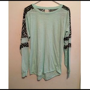 Victoria Secret ( Pink ) Zebra print long sleeve